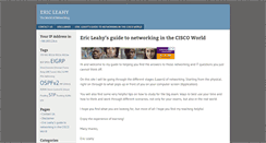 Desktop Screenshot of ericleahy.com